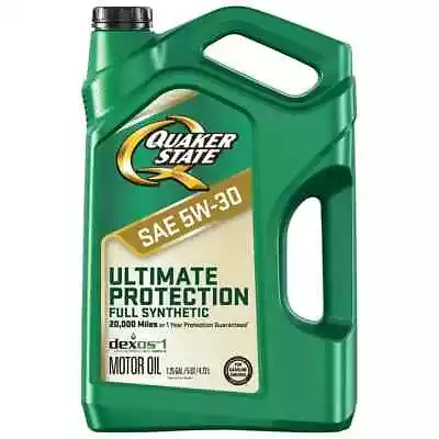 Quaker State Ultimate Protection Full Synthetic 5W-30 Motor Oil 5 Quart • $20.99