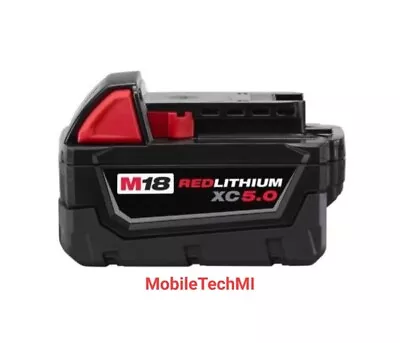 Genuine Milwaukee M18 5.0Ah Battery 18V Lithium XC OEM 48-11-1850 - NEW • $65.98