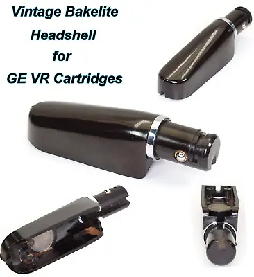 $45 • Buy 1 Vintage Phono Cartridge Headshell Made Of Bakelite For GE VR Cartridges NOS