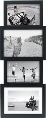 Malden 4-Opening 4x6/5x7 Panel Black Frame 4x6 • $18.95