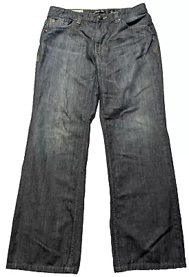 MARC ECKO STANDARD CUT Men 36X32 100% Cotton Denim Blue Jeans • $27.99