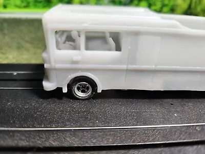 4 Gear Slot Car Body - 60's Commer Car Hauler Carries 2 TJet Slot Cars @ 30mm W • $22