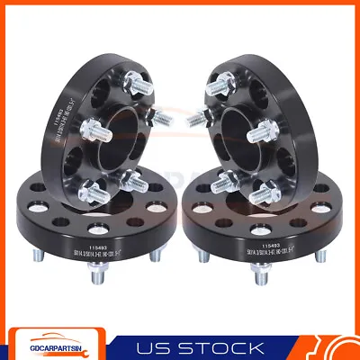 (4) 1  (25mm) Hubcentric Wheel Spacers 5x4.5 5x114.3 For Hyundai Genesis Mazda 6 • $69.17