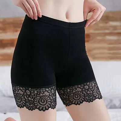 Plus Size Women Elastic Safety Anti Chafing Under Shorts Pants Lace Underwear • £4.30