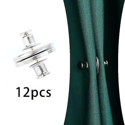 £10.22 • Buy 12Pcs Curtain Magnetic Button Replacement Clasps Snaps DIY For Clothes Pants