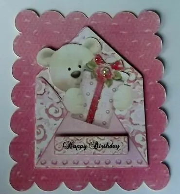 Pk 2 Beary Bear Topper Embellishment For Cards Or Crafts • £1.25