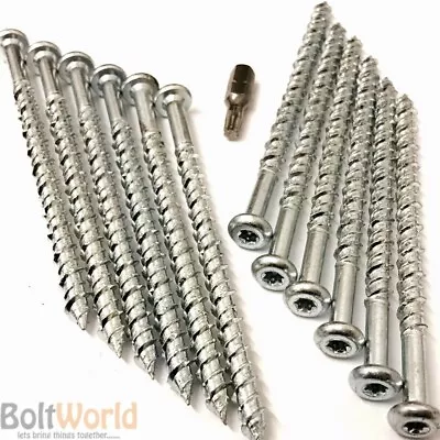 £3 • Buy Pan Head Masonry Screws Torx Multi Fixings Concrete, Brick, Stone,wood Fix Zinc