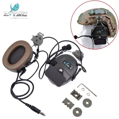 Z Tactical Comtac I Anti Noise MIC Headset Rail Adapter Earphone For FAST Helmet • £69.54