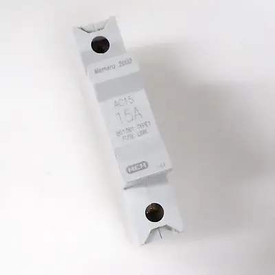 MEM Memera 2000 AC15 15 Amp Type 1 HRC Fuse Module With 15A Fuse Din Rail Mount • £6.50