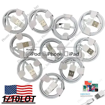 $2.99 • Buy Fast Charger Long Cable USB Lead Cord Wire For Apple IPhone 13 12 11 7 8 XS LOT