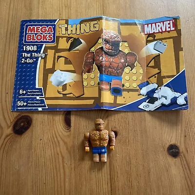 Vintage Mega Bloks Marvel The Thing 2004 Figure • £10