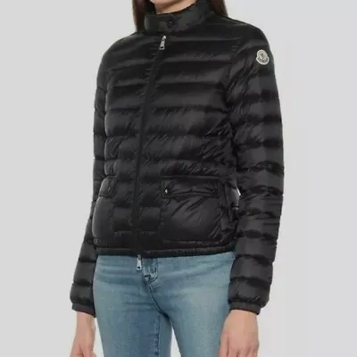 Moncler Lans Water Resistant Down Light Jacket Size 3 Black • $675
