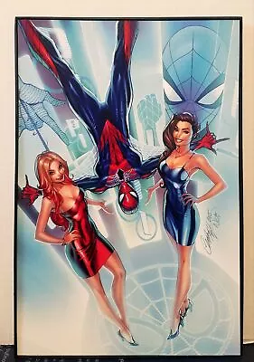 Amazing Spider-Man By J. Scott Campbell 8x12 FRAMED Marvel Comic Art Piece • $34.95
