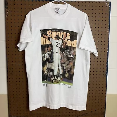 Vintage 90s 1996 New York Yankees MLB Baseball Front Pages News T-shirt Large • $24.80