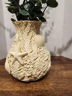 3d Printed Beach Shell Starfish Coral Vase 5 Inches • $29.99