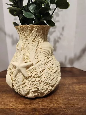 3d Printed Beach Shell Starfish Coral Vase 6 Inches Tall • $34.99