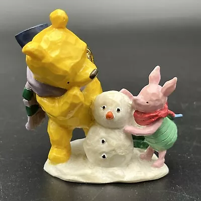 Retired Mcf Midwest Of Cannon Falls Classic Pooh Piglet Build Snowman Ornament • $19.95