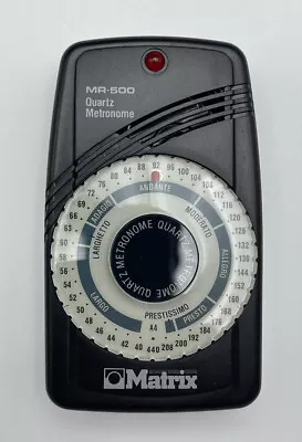 Matrix MR-500 Quartz Metronome W/ Light And Sound Built In Back Stand • $15