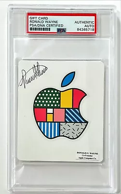 $172.23 • Buy Ronald G Wayne Apple Co Founder Signed Apple ITunes Gift Card PSA/DNA #8