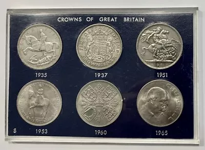 £5.99 • Buy EDWARD V11 - GEORGE V - V1 & ELIZABETH 11 DATE RUN & TYPE Set COINS FOR CROWNS