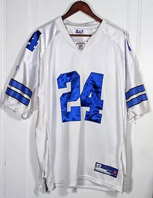 Dallas Cowboys Marion Barber Jersey Mens Size 54 White Reebok NFL Football #24 • $24.99