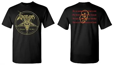 VENOM Cd Cvr WELCOME TO HELL Official SHIRT MED New Lord Satan's Left Hand • $26.99