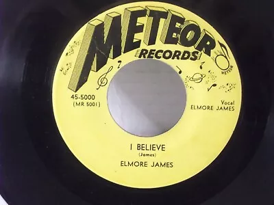 Elmore James Meteor 5000 I Believe US7  451952 Blues ClassicYellow LabelsM- • $600