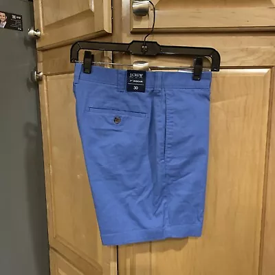 J.Crew Mens Shorts Blue Size 30 Chino Casual Summer Comfort Outdoor Pockets • $10