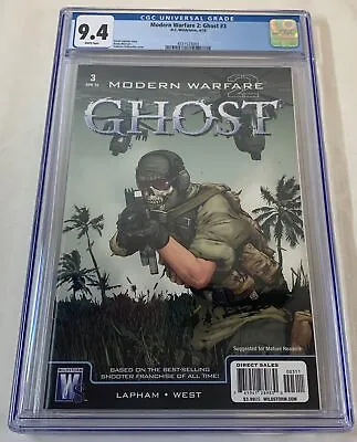 2010 Wildstorm Video Game Comic MODERN WARFARE 2 GHOST #3 ~ CGC 9.4 • $199.95