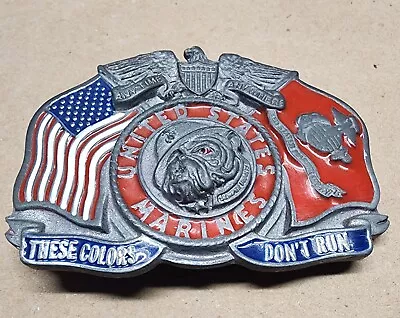 United States Marines Corp Belt Buckle USMC MILITARY Used Low Starting Price • $1.99