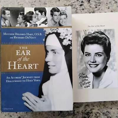 Dolores Hart SIGNED Photo Autobio Actress Elvis Monty Clift Where The Boys HCDJ • $34