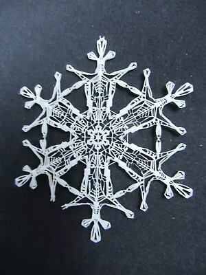 Vintage Corning Glass Works Opelle Snowflake Ornament AS IS • $29.95