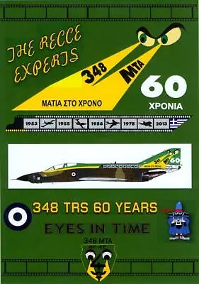 Procal Decals 1/32 GREEK 348 SQUADRON RF-4E PHANTOM 60th Anniversary Scheme • $25.99