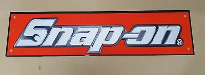 Snap On 4.5  X 18  Metal Sign. Man Cave/ Garage/ Shed. • £14