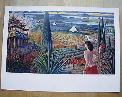 Art Print Mati Clear Wine The Visit Signed And Numbered Format 70x100cm • $318.29