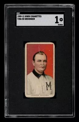 1909-11 T206 Set-Break Ed Greminger Hindu SGC 1 PR • $66.66