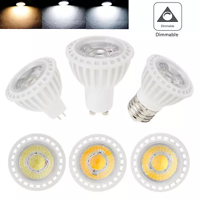 Dimmable LED COB Spotlight Bulb 5W E27 E26 MR16 GU10 Lamp 110V 220V 12V Bright • $6.66