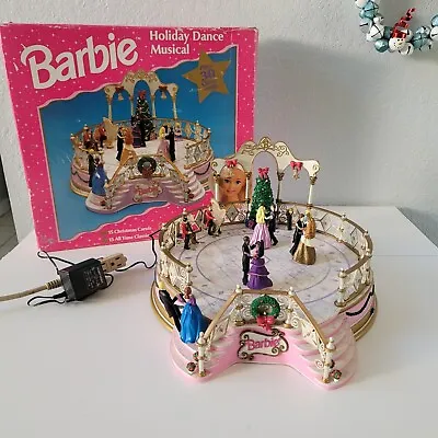 1997 Barbie Holiday Dance Musical Gift Set Mr. Christmas Mechanical Collectibles • $51.96