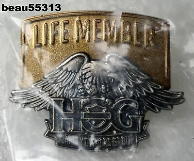 ⭐ New  Harley Davidson Hog Life Member Chapter Eagle Talon Vest Pin • $7.99