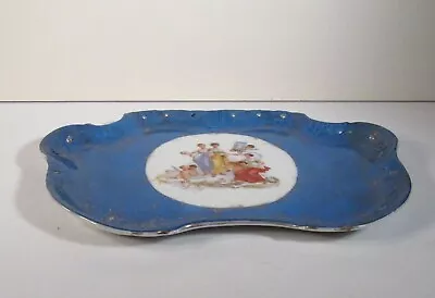 Victoria Bavaria Austria Porcelain Dresser Tray - 3 Muses With Cherubs / Putti • $48.75