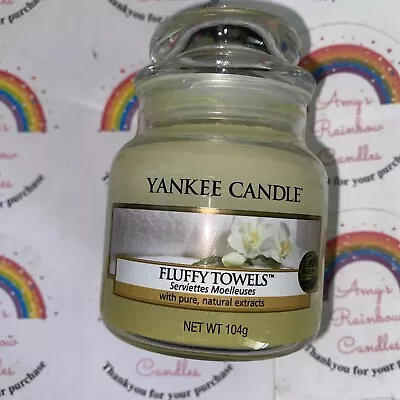 YANKEE CANDLE Small Jar Fluffy Towels 104g New • £7.50