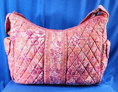 Vera Bradley Hope Toile Purse/Tote Shoulder Bag Pink Orange White Floral • $13.99