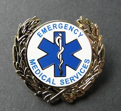 Emergency Medical Services Ems Paramedic Lapel Pin Wreath Badge 1 Inch • $5.64