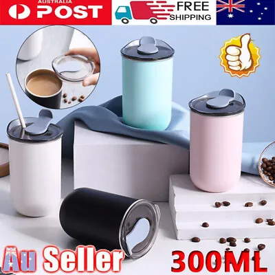 $16.01 • Buy 300ml Travel Coffee Mug Stainless Steel Thermos Tumbler Cup Vacuum Flask Gift AU