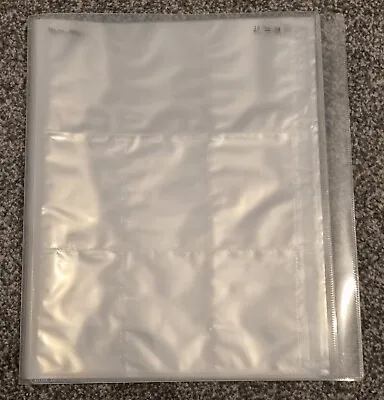 Empty Trading Card Collector Clear Protector Album Binder Folder Pages Sleeves. • £6.99