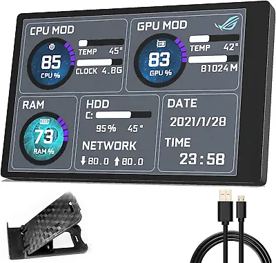 English Version Computer Temp Monitor PC Sensor Panel Display PC Temperature D • $53.46