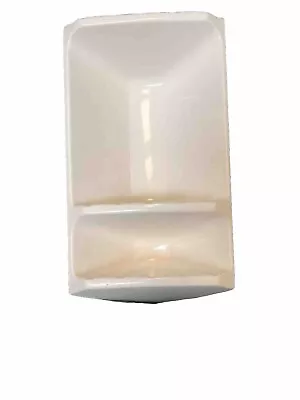 Cultured Marble Corner Caddy Soap Shampoo Dish Antique White Shower Tub • $79.99