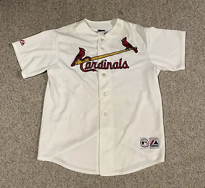 Vintage St. Louis Cardinals Jersey Mens Large Albert Pujols #5 Majestic MLB • $35