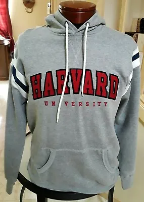 Harvard Crimson Champion Sweatshirt Mens Medium Veritas Patch Rare College Gray • $29.90