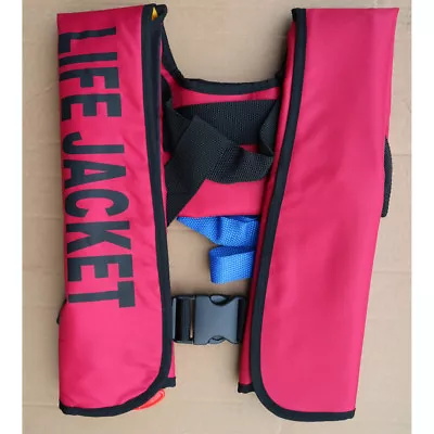 Adult Inflatable Life Jacket PFD Survival Vest Red Without Co2 Can • $22.90